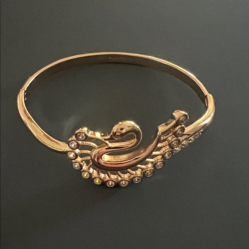 Gold Swan Bracelet